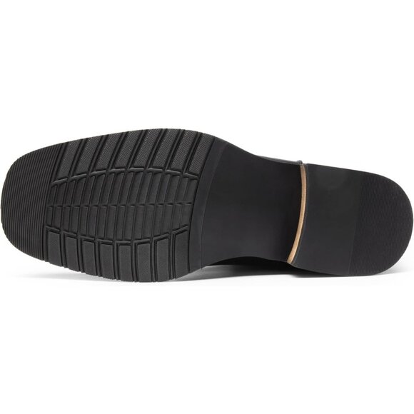 Bruno Marc Men Brown Round Toe Slip on Chunky Heel Waterproof Mid Calf Boots - Picture 6 of 8